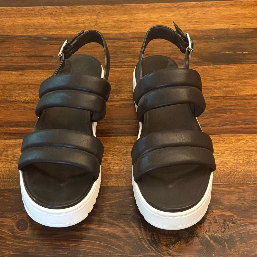 UGG Black Platform Sandals for Women - Picture 3 of 5